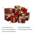 thumbnail image 2 of YZEGDCH Christmas Decorations Gifts Boxes Clearance,7PCS Matte Christmas Gift Box with Bow,Christmas Pathway Presents Box Holiday Party Yard Decor, 2 of 7