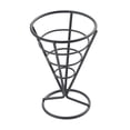 thumbnail image 4 of Soporte de alambre metálico para papas fritas, reutilizable, para conos Negro, 4 of 9