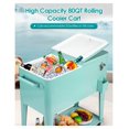 Portable Cooler Cart, 80 Quart Rolling Cooler Cart with Protective
