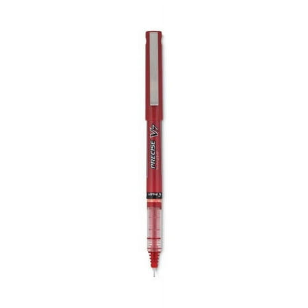 Precise V7 Roller Ball Pen, Stick, Fine 0.7 Mm, Red Ink, Red Barrel, Dozen | Bundle of 10 Dozen