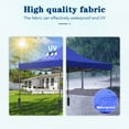 thumbnail image 3 of 10x10 Pop up Canopy Tent for Outside, Waterproof Canopy Tents for Beach with UV Protection Outdoor Party Tent Canopy Straight Leg Shade Canopy, Blue, 3 of 7