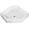thumbnail image 3 of Specialty Recreation NSB3434WC Shower Pan  Neo Angle; 34 Inch x 34 Inch; Front Center Drain; White; High Impact ABS, 3 of 3