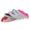 thumbnail image 6 of Rhinestone Dog Collar, Cute Dazzling Sparkling Soft Suede Leather Dog Cat Rhinestone Collar Crystal Diamond Pet Dog Puppy Collar, 6 of 8
