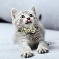 thumbnail image 3 of Collar De Gato Con Pajarita Y Campana, Collares Florales Clásicos Para Gatitos Con Pajarita Extraíble, Collar Ajustable Para Gatito, Cachorro, Perros Pequeños seitruly PT002755-02, 3 of 6
