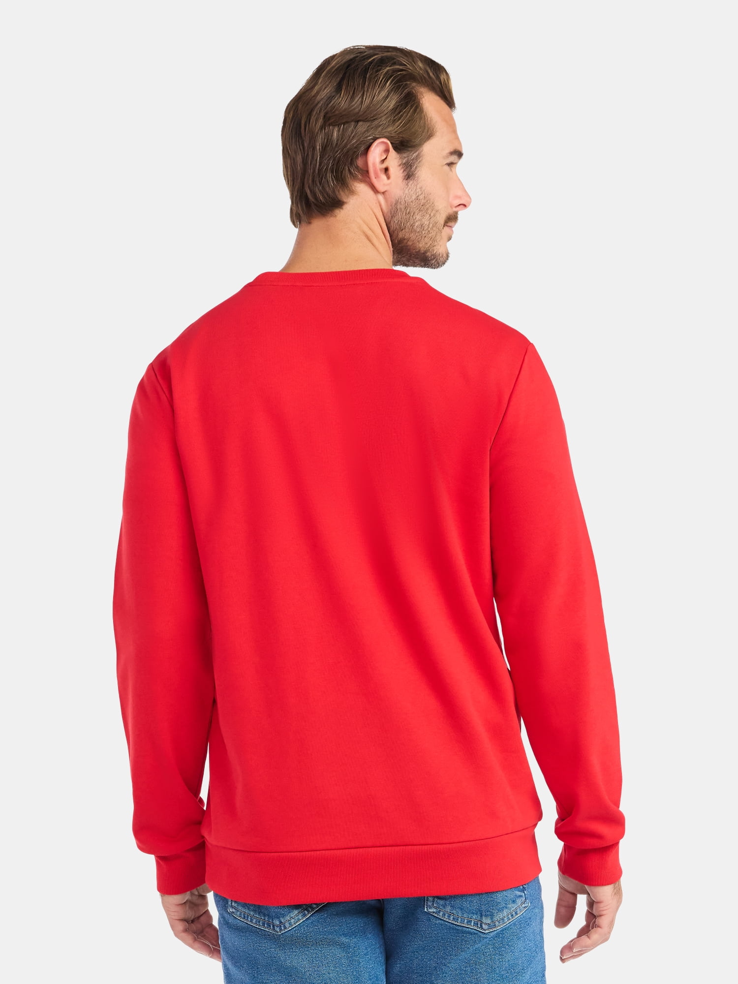 Rudolph Men's and Big Men's Christmas Graphic Sweatshirt, Sizes S-3XL