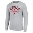 thumbnail image 2 of Men's Starter  Heather Gray New Jersey Devils Puck Long Sleeve T-Shirt, 2 of 3