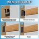 thumbnail image 4 of Colgador de viga oculto, 8 Uds., soporte de viga de 2x4 pulgadas, soporte de marco, soportes de barandilla, colgador de viga apto para viga, columpio, pasamanos, valla, 4 of 5