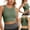 Army Green, variant on Outfmvch sports bras for women Women's Longline Sports Bra High Impact Yoga Tops Built In Bra Crop Top Sports Bra Wireless Racerback Bra bras for women