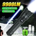 thumbnail image 2 of 9900LM Powerful LED Flashlight Battery Display USB Rechargeable Light Telescopic Zoom Lamp Outdoor Camping Fishing Lantern, 2 of 7