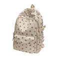 thumbnail image 4 of Backpack For School Floral Lightweight Sports Backpack Multi Functional Gym Travel Tote Bag Secure Zipper External Storage Pockets, 4 of 9