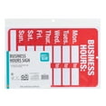 thumbnail image 2 of Pen+Gear Business Operating Hours Sign, 8"x12" - Complete with Numbers,  Red & White, 2 of 9