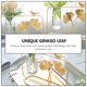 thumbnail image 3 of 1 jarrón de hojas de ginkgo nórdico, tubo de vidrio, maceta para plantas hidropónicas, decoración del hogar, dorado, 3 of 6