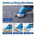 thumbnail image 2 of Tijera Eléctrica Inalámbrica Recargable BLOOSOM Cortadora De Telas azul, 2 of 5