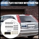 thumbnail image 3 of 1 Juego de Tornillos de Placa de Matrícula Antirrobo M6 Kits de Sujetadores de Seguridad para Auto con Tornillos Color Plateado, 3 of 7