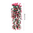 thumbnail image 3 of Artificial Fake Hanging Flowers Plants for Outdoor Spring Decoration, Faux Silk Violet UV Resistant Look Real Trailing Vines for Outside Home Planter Porch Patio, 3 of 6
