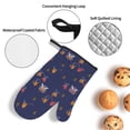 thumbnail image 4 of Oven Mitts and Pot Holders 4 Piece, hockey players cups navyblue High Heat Slip Resistant Oven Mitt and Trivets Set Kitchen Oven Glove Pot Holders for Cooking Baking Grilling, 4 of 7
