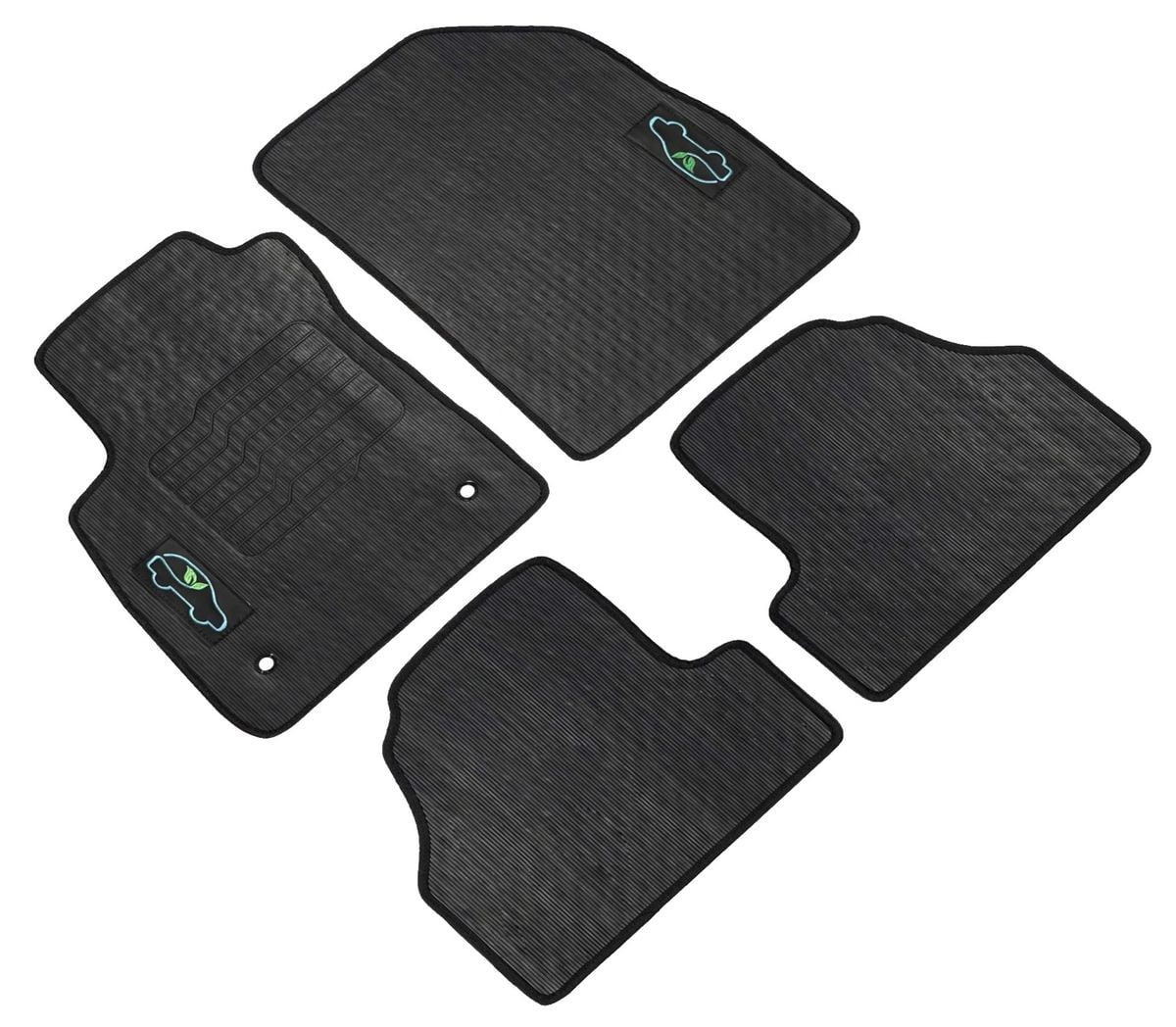 Floor Mats For 2013 to 2023 Chevrolet Trax and Buick Encore (Not for GX Models) All-Weather, Front and Rear, Black - ecoMats