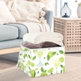 thumbnail image 5 of Foldable Fabric Storage Bin With Handle Collapsible Basket Box Storage With Lid Organizer Margarita Glasses and Lime, 5 of 7