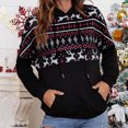 thumbnail image 2 of Moda mujer Navidad Casual manga larga con capucha señoras Tops sudaderas Fridja  fhghd3120, 2 of 5