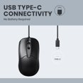 thumbnail image 2 of Ratón Perixx PERIMICE-209C USB tipo C con cable óptico 1000 DPI, 2 of 6