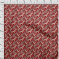 thumbnail image 4 of oneOoneRayonRedFabricAnimalWithFlowerSewingFabricByTheYardPrintedDiyClothingSewingSupplies56InchWide, 4 of 4