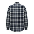 thumbnail image 2 of AZoiNM Men's Slim Fit Brushed Flannel Plaid Shirt Long Sleeve Button Down Shirt for Fall, 2 of 7