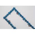 thumbnail image 6 of Creathome 3D Shining Daisy Wrenth License Plate Frame from Pure Zinc Alloy Metal Perfect Plate Holder,Matt Black with Blue Glitter, 6 of 9