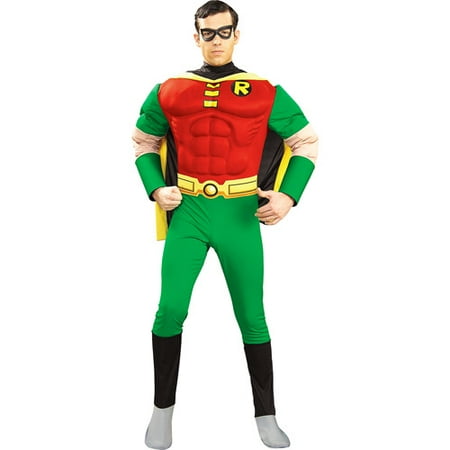 Deluxe Adult Batman Costume Muscle Chest - Batman and Robin Deluxe Muscle Chest