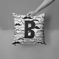 thumbnail image 2 of Monogram Letter Moustache Fabric Decorative Pillow, 2 of 4