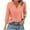 Orange, variant on OKSALE 3/4 Length Sleeve Womens Tops Dressy Casual V Neck Shirts Fall 2025 Clothes Elegant Polka Dot Print Blouses Loose Fit Work office T Shirt