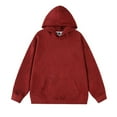 thumbnail image 1 of Sudadera con capucha para hombre, informal, con capucha, cuello redondo, manga larga, sudaderas de color, blusa para hombre, 1 of 3