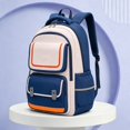 thumbnail image 2 of WAYUTE Backpack for Kids Color Block Back to School Backpack Lightweight Breathable Padded Straps Large Capacity Elementary Bookbag Casual Outdoor Travel, 2 of 3