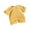 Yellow, variant on Mgmyaa Girls Knitted Short Sleeve T-Shirts Round Neck Breathable Tops Size 1-10 Years