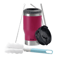 thumbnail image 1 of Portalatas  Bloosom De Cerveza De Acero Inoxidable Vaso Térmico 14oz Rosa Roja, 1 of 5