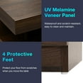 thumbnail image 6 of Hommpa LED Nightstands Set of 2 Nightstand with Charging Station Nightstands with 2 Drawer Open Shelf Nightstands USB Type C Port LED End Table for Living Room Bedroom Furniture Dark Walnut, 6 of 9