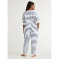 thumbnail image 3 of Joyspun Women's Sleep Fleece Top and Joggers Pajama Set, 2-Piece, Sizes S to 3X, 3 of 5