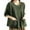 Green, variant on Womens Tunic Tops Casual Vintage Linen Cardigan Shirt for Short Sleeve Button Up Dressy Tshirts with Pocket M-3XL