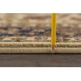 thumbnail image 4 of Sensation Transitional 2' x 10' Ivory and Scarlet Polypropylene Indoor Area Rug, 4 of 7