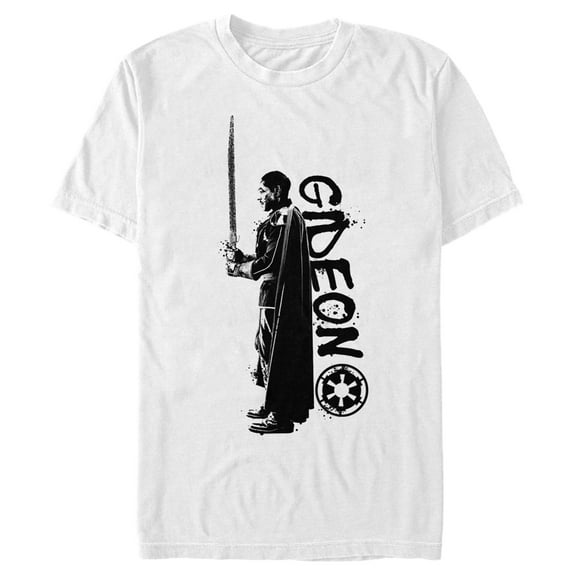 Men's Star Wars: The Mandalorian Moff Gideon Graphic Tee White 2X Large