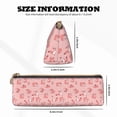 thumbnail image 4 of Naloa Fox Print Leather Pencil Case - Portable Big Capacity Pencil Pouch Organizer Bag Stationery Bag for Work & Office Pencil Pen Case, 4 of 5