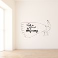 thumbnail image 2 of Feel The Fear And Do It Anyway - Self Love Motivation Quote Peacock Line Silhouette Decor Vinyl Wall Art Sticker Decal Home Kids Nursery Room Study Room Boys Girls Wall Decor Design Size (8x10 inch), 2 of 3