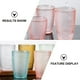 thumbnail image 4 of Xiao Hua El juego de 5 vasos de agua acrílicos transparentes es reutilizable y no es frágil para beber., 4 of 5