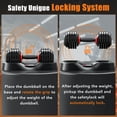 thumbnail image 7 of GIKPAL 50LB(25lbs*2) Adjustable Dumbbells Set,10 in 1 Quick-Select 2.5-25lbs Weight Adjustable Dumbbells for Full Body Home Workout, 7 of 7