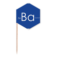thumbnail image 1 of Chestry Elements Period Table Alkaline Earth Metal Barium Ba Toothpick Flags Cupcake Picks Party Celebration, 1 of 3