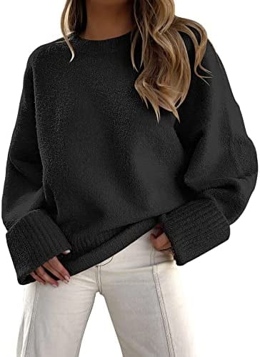  FDJIAJU Ladies Sweater - Oversize Sweater Pullover for Women,  Winter Neck Thick Knitted Jumper Pullover,Jacquard Thick Warm Long Sleeve  Knit Tops for Ladies Primer Shirt Clothing,Green,Small : Clothing, Shoes &  Jewelry