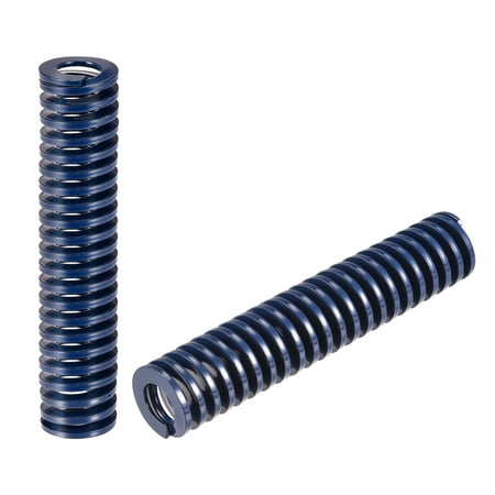 

Uxcell Die Spring 2 Pack 20mm OD 100mm Long Spiral Stamping Light Load Compression Die Springs Blue