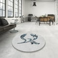 thumbnail image 4 of Ahgly Company Machine Washable Indoor Rectangle Transitional Roman Silver Gray Area Rugs, 7' x 9', 4 of 7