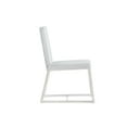 thumbnail image 2 of Egypto Dining Chair, Faux Leather-Color:Dark Gray,Finish:Polished Stainless Steel, 2 of 7