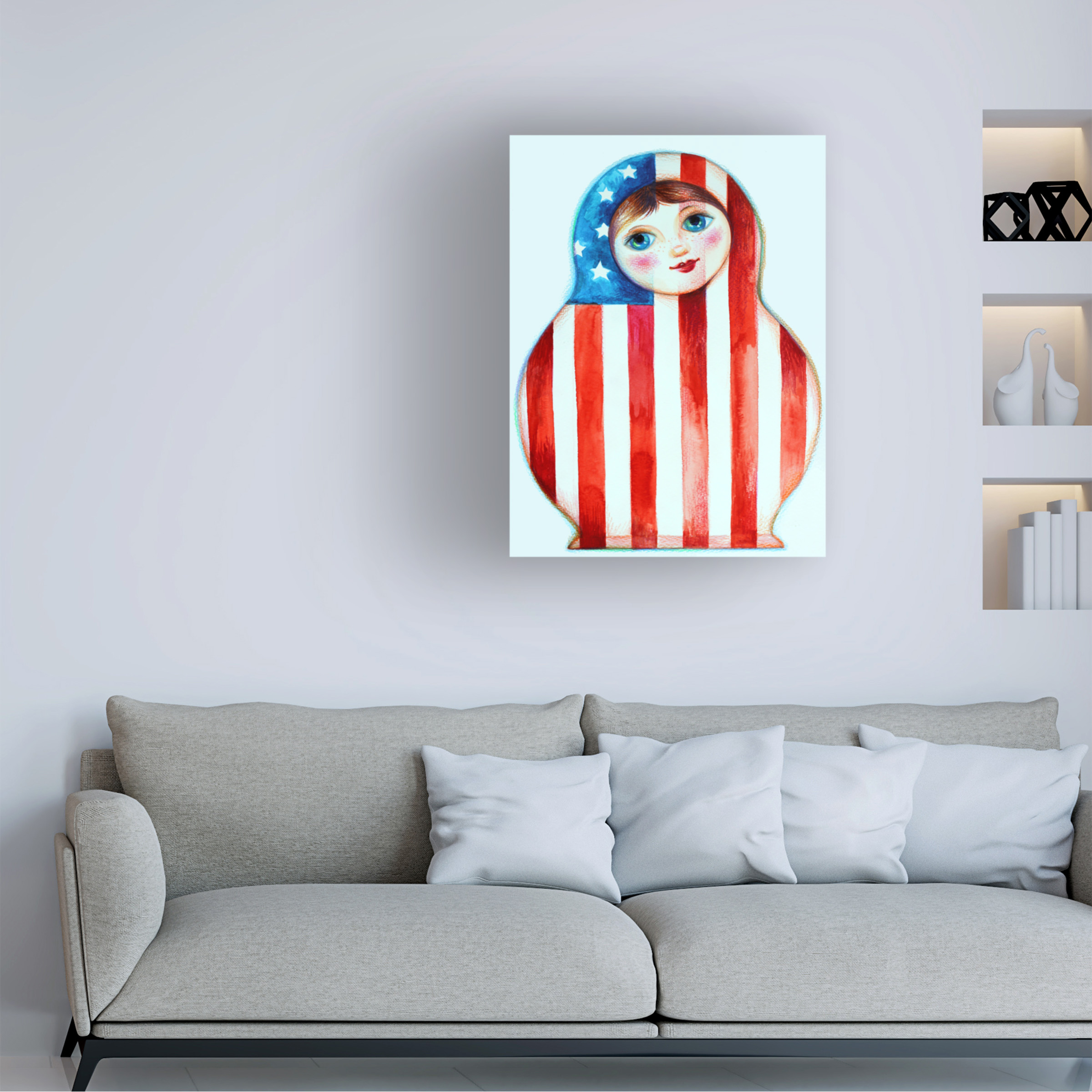 Trademark Fine Art 'Russian Doll' Canvas Art by Oxana Ziaka