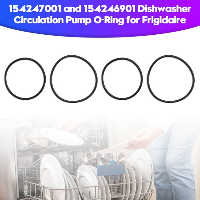 154247001 and 154246901 Dishwasher Circulation Pump O-Ring for Frigidaire